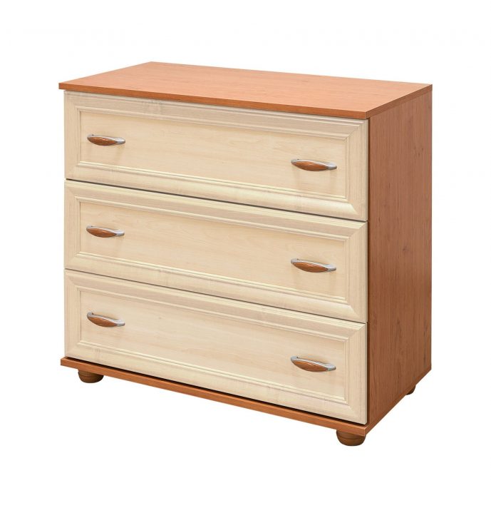 Betétes 3 fiókos komód