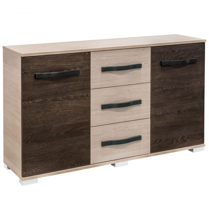 Atlanta 2 ajtós 3 fiókos komód