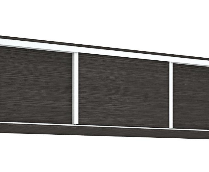 Magasító tolóajtós gardróbhoz felső 100 cm