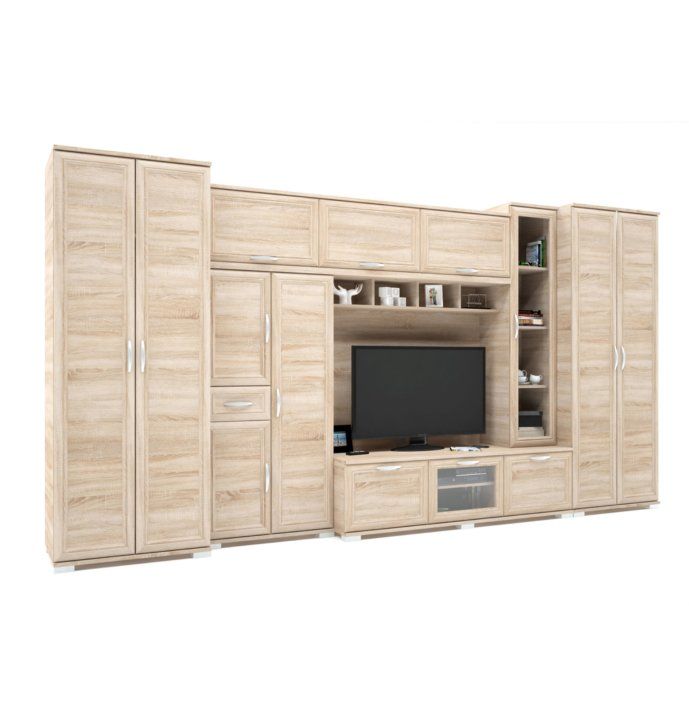 Andorra keretléces szekrénysor – SONOMA-TÖLGY, 410cm széles