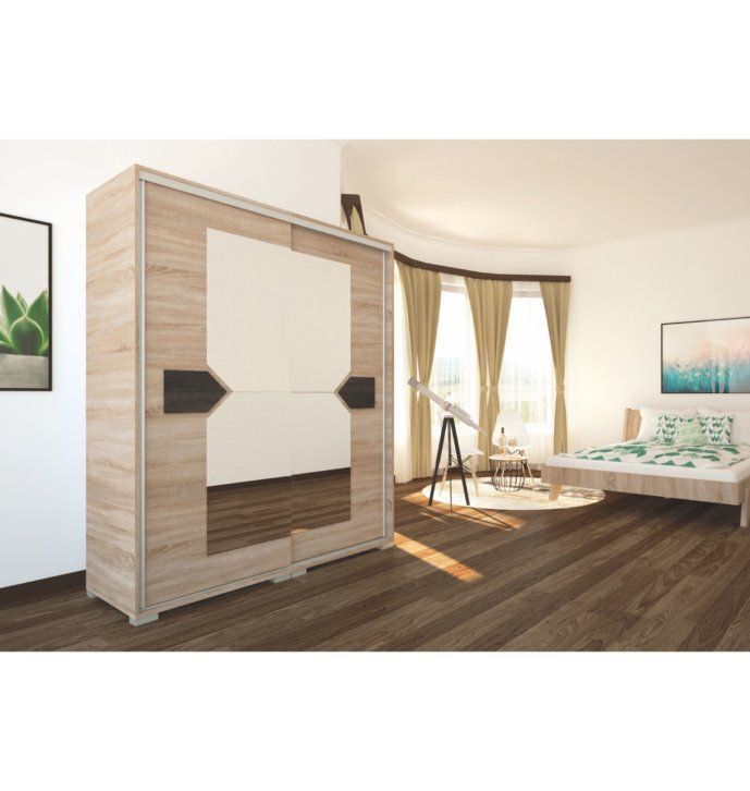 Bravo tolóajtós gardrób 160cm