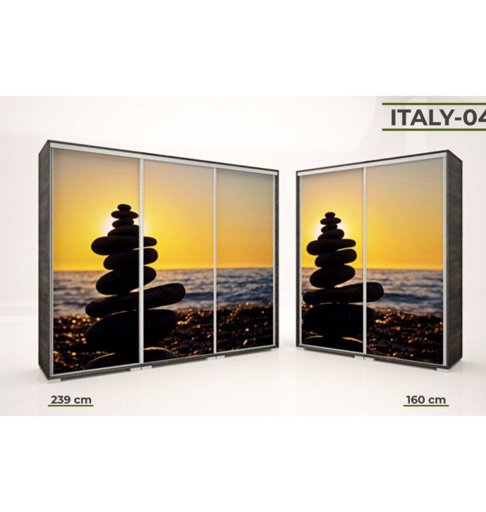 Italy style tolóajtós gardrób (04) 239 cm