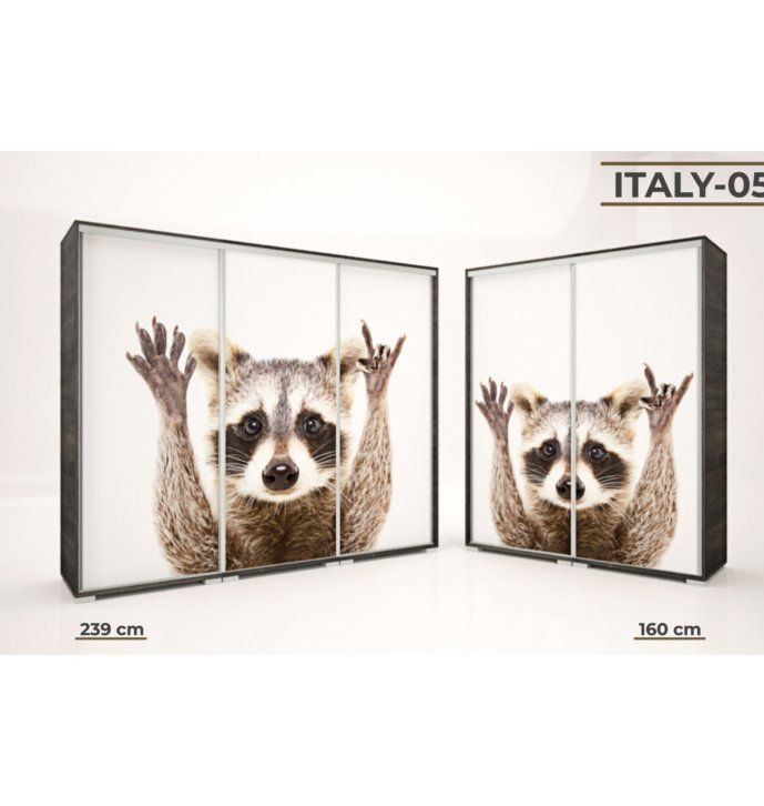 Italy style tolóajtós gardrób (05) 160 cm