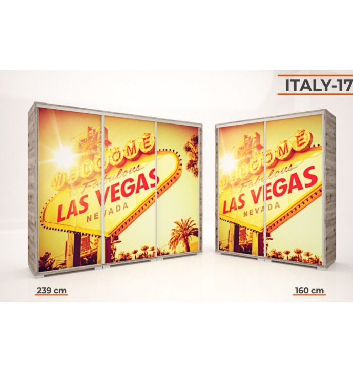 Italy style tolóajtós gardrób (17) 239 cm