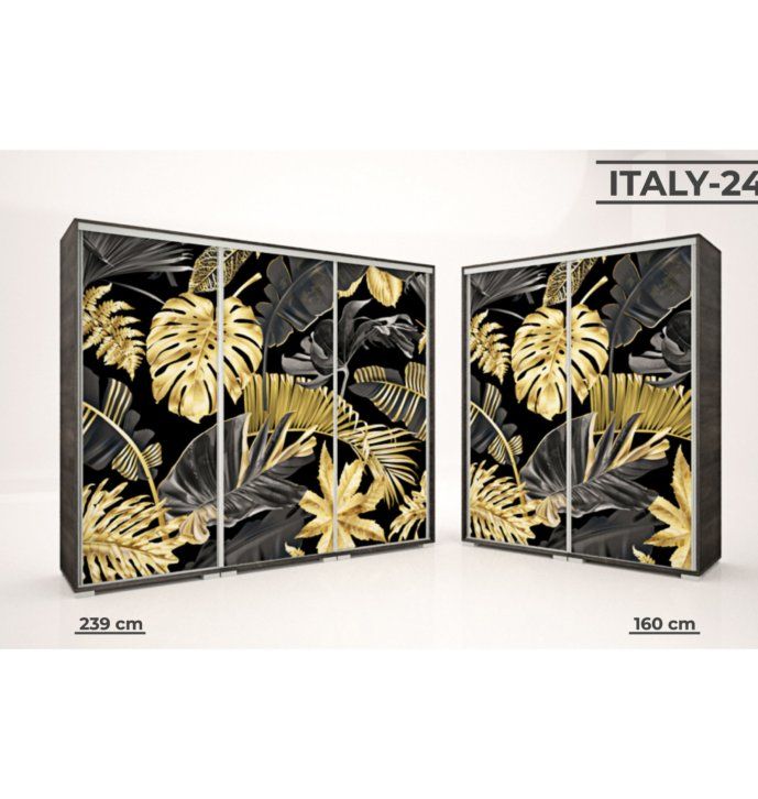 Italy style tolóajtós gardrób (24) 239 cm