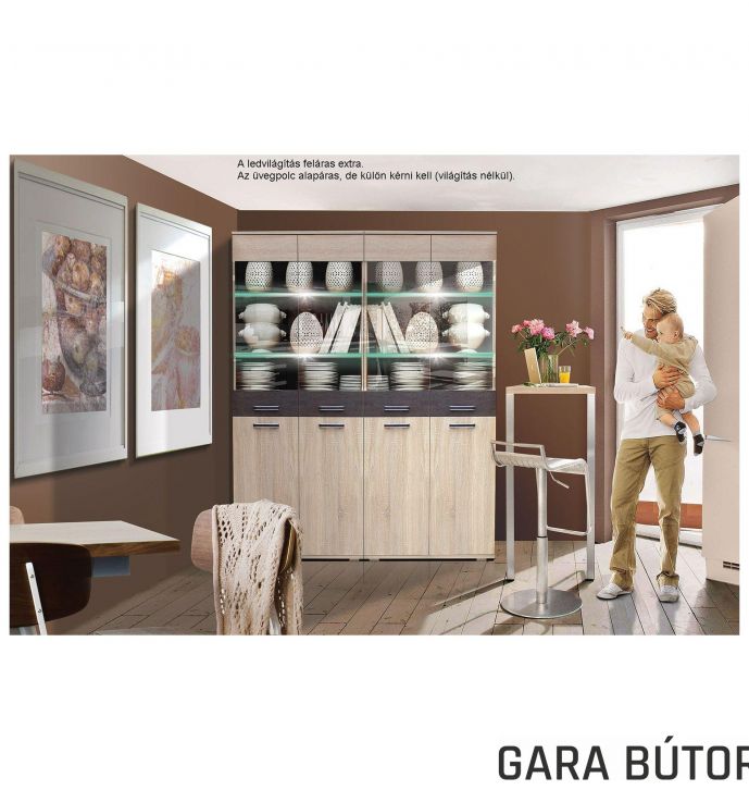 Next Vitrin kombináció V160 (160cm)