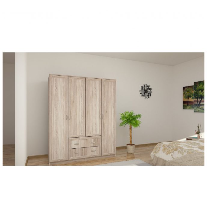 RC-SGN 160 cm vállfás-polcos gardrób