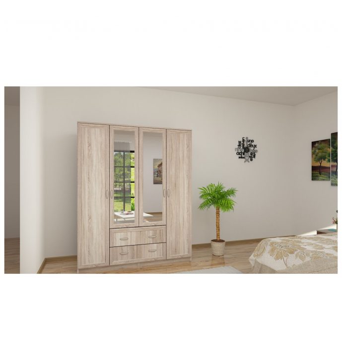 RC-SGT 160 cm vállfás-polcos gardrób