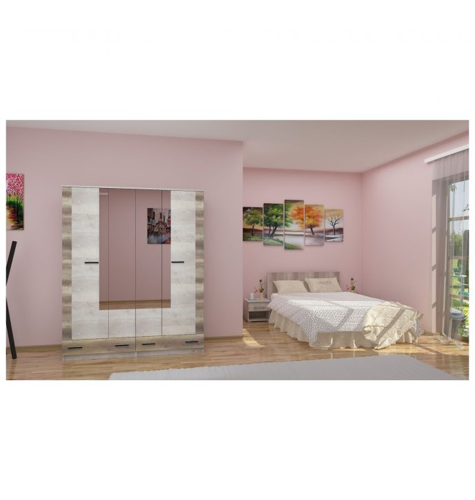 Zénó 1 160 cm vállfás-polcos gardrób